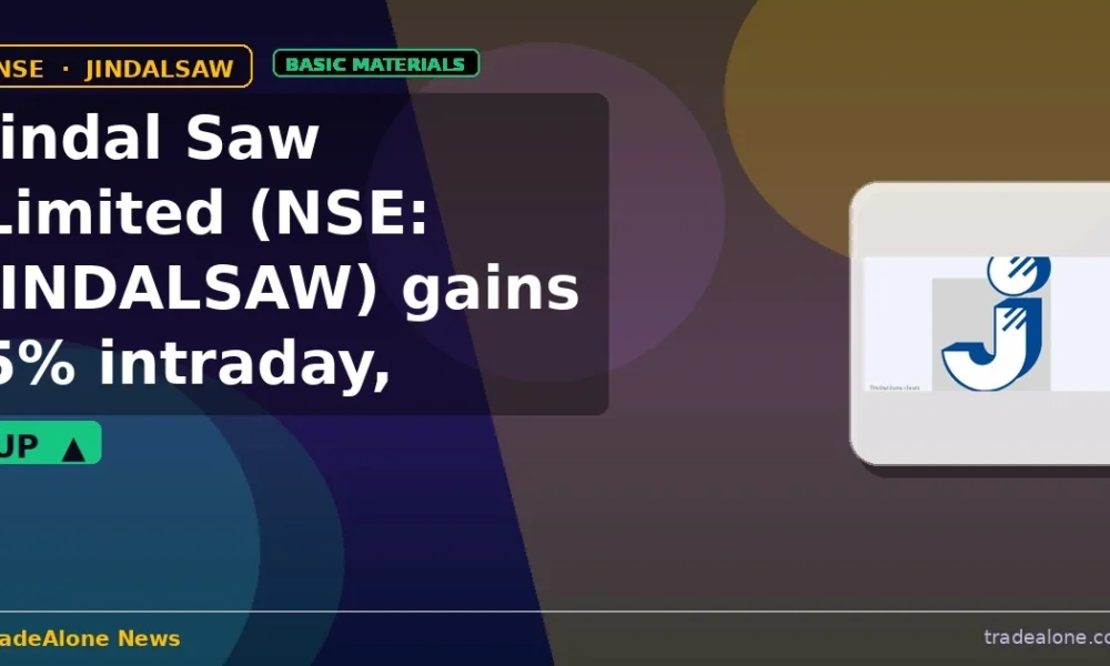 Jindal Saw Limited NSE: JINDALSAW nears resistance