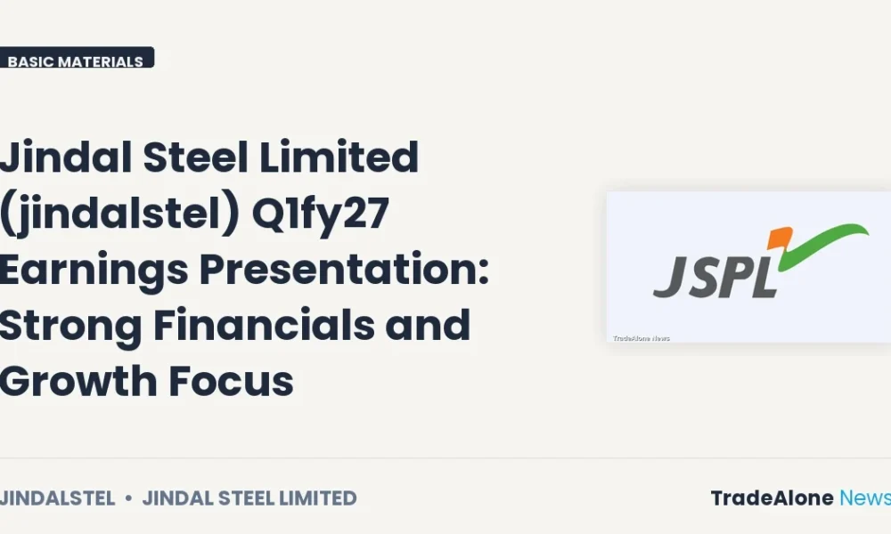 Jindal Steel Limited Q1fy27 Earnings Presentation