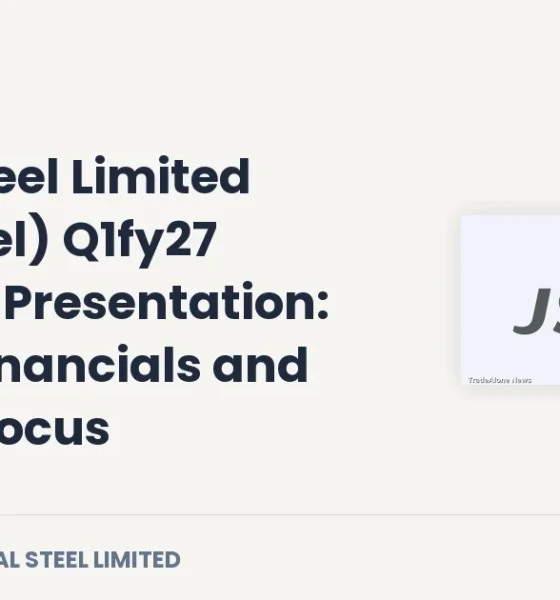 Jindal Steel Limited Q1fy27 Earnings Presentation