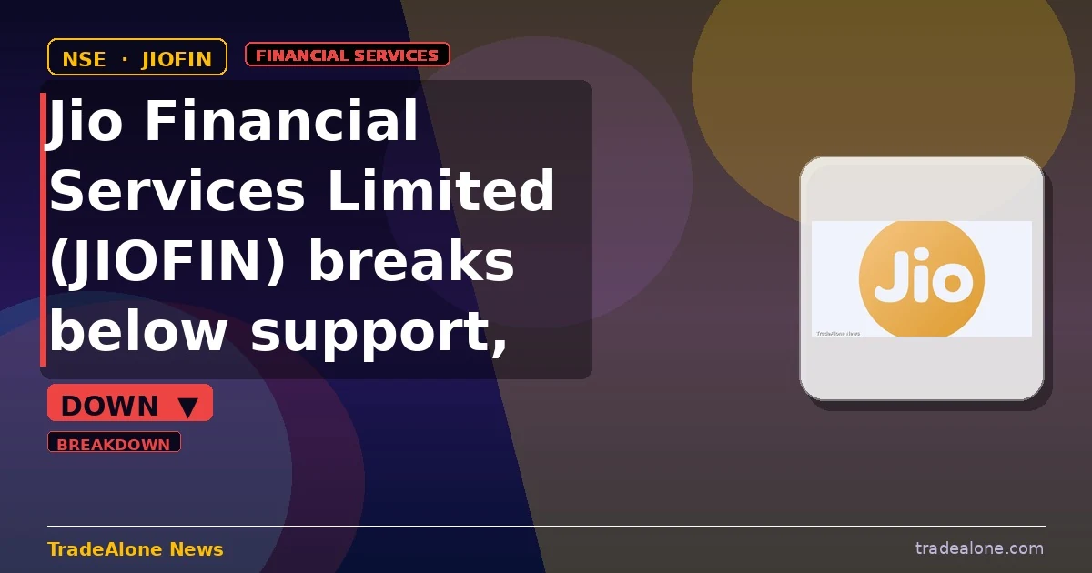 Jio Financial Services Limited JIOFIN breaks below support