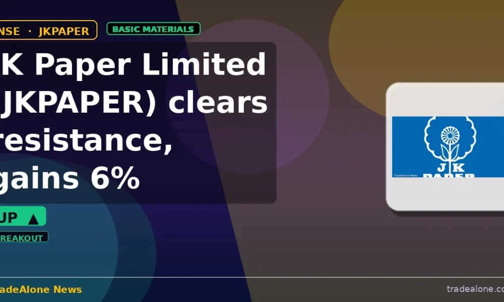 JK Paper Limited JKPAPER clears resistance