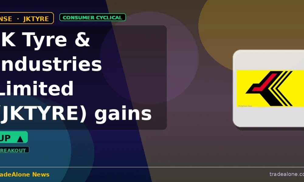 JK Tyre & Industries Limited JKTYRE gains 5% intraday