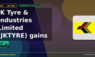 JK Tyre & Industries Limited JKTYRE gains 5% intraday