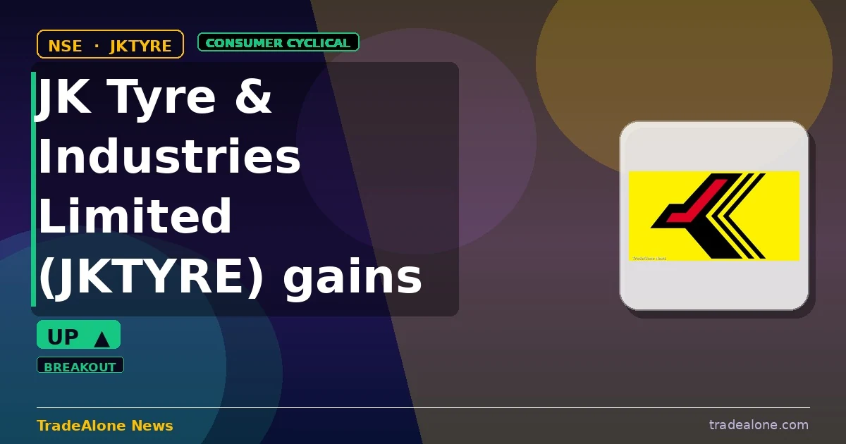 JK Tyre & Industries Limited JKTYRE gains 5% intraday