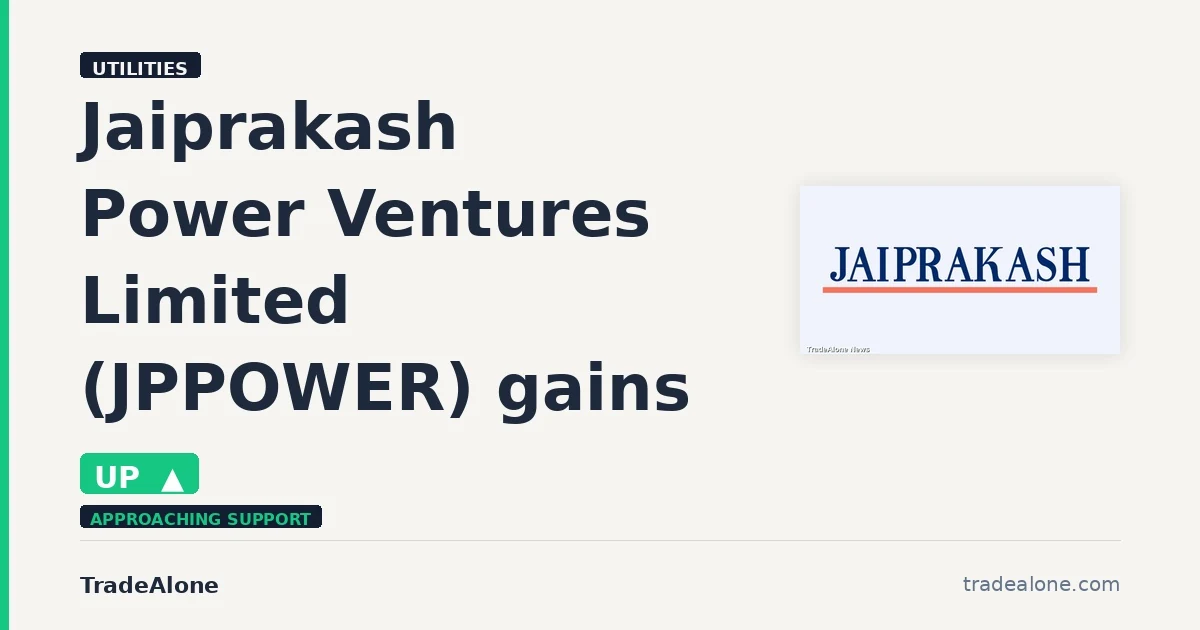 Jaiprakash Power Ventures Limited JPPOWER gains 5% intraday