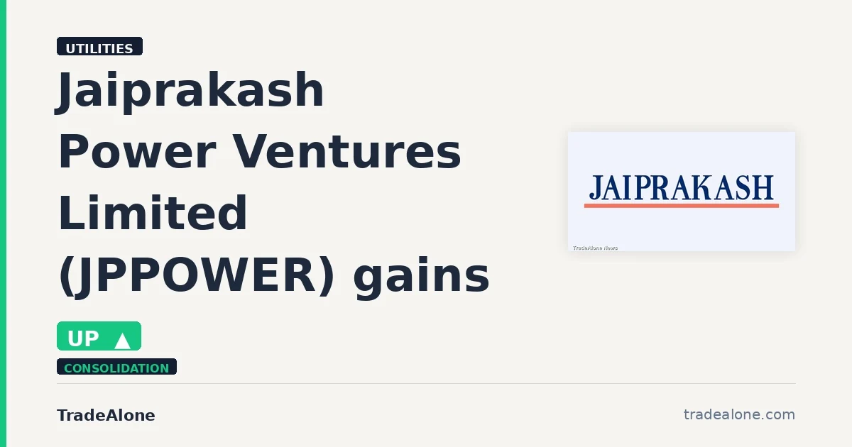 Jaiprakash Power Ventures Limited JPPOWER gains 6% intraday