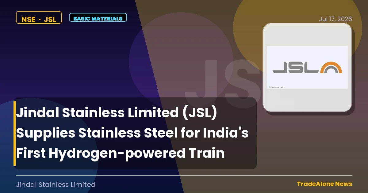 Jindal Stainless Limited JSL July 2026 Hydrogen Train