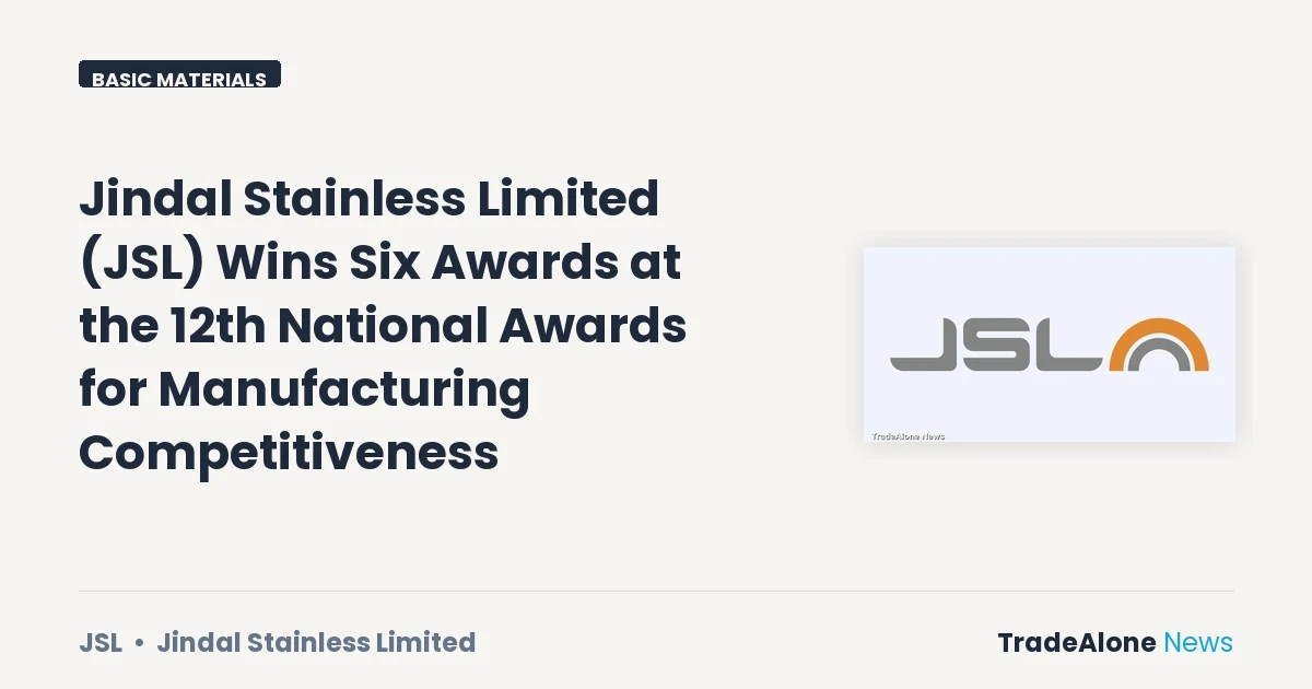 Jindal Stainless Limited JSL Awards July 2026
