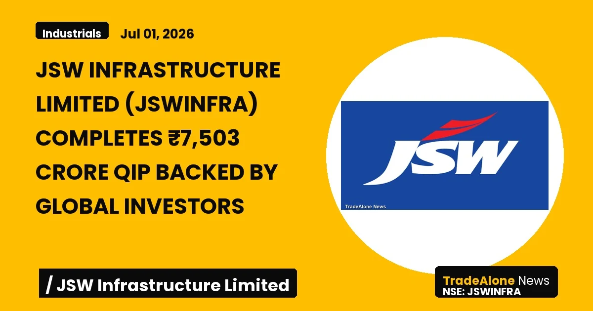 Jsw Infrastructure Limited Jswinfra QIP July 2026