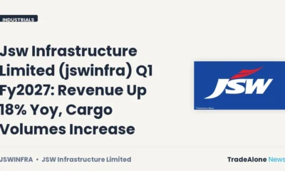Jsw Infrastructure Limited Jswinfra Q1 Fy2027 Results