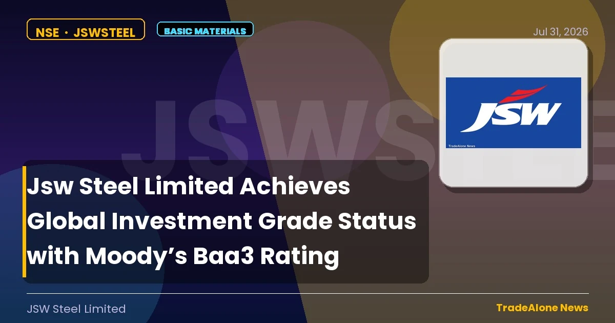 Jsw Steel Jswsteel July 2026 Investment Grade
