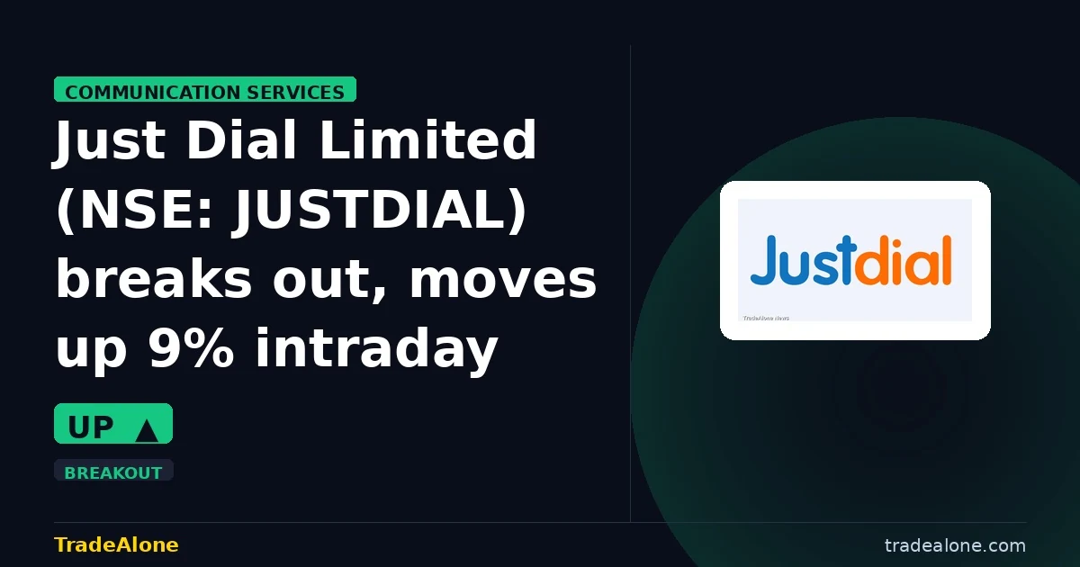 Just Dial Limited JUSTDIAL breaks out