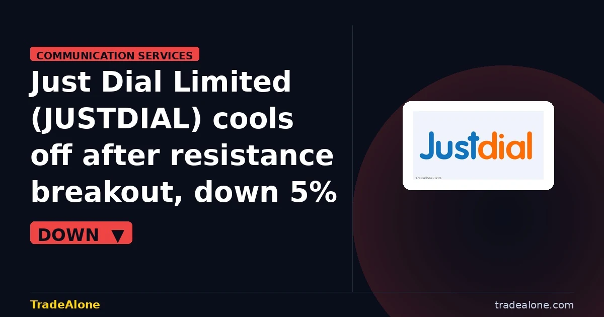 Just Dial Limited NSE: JUSTDIAL pullback after breakout