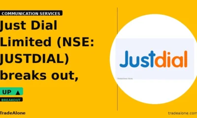 Just Dial Limited NSE: JUSTDIAL breaks out