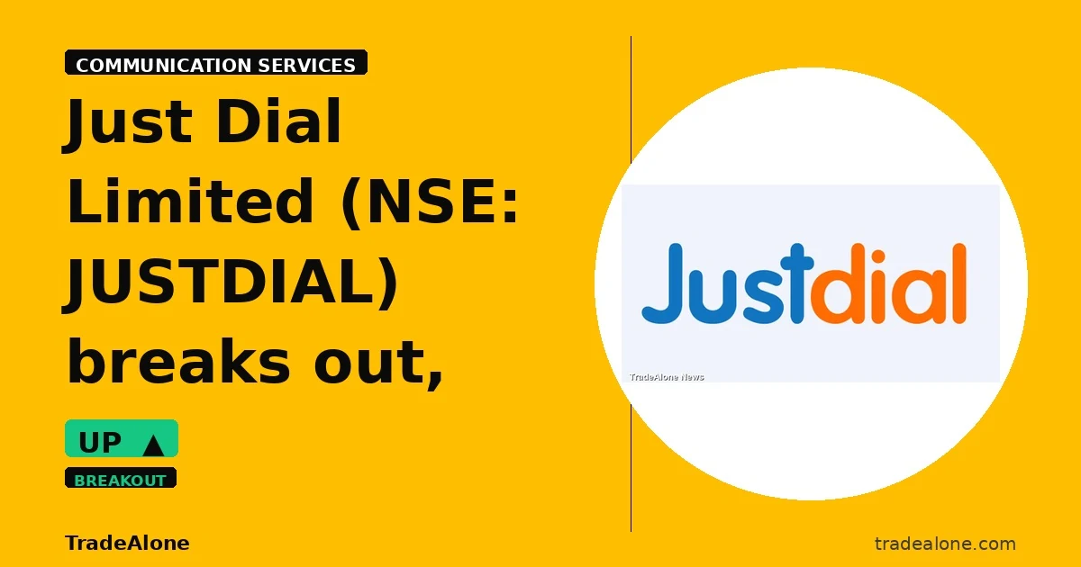 Just Dial Limited NSE: JUSTDIAL breaks out