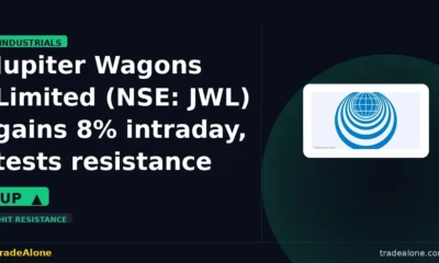 Jupiter Wagons Limited NSE: JWL gains 8% intraday