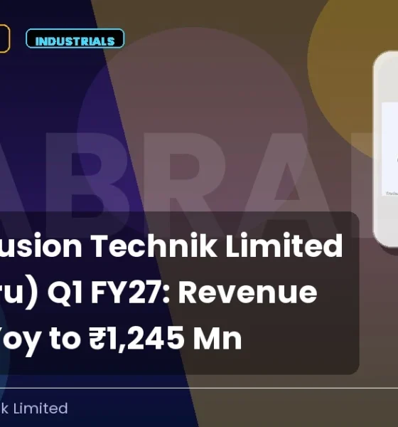 Kabra Extrusion Technik Limited NSE Kabraextru Q1 FY27 Results