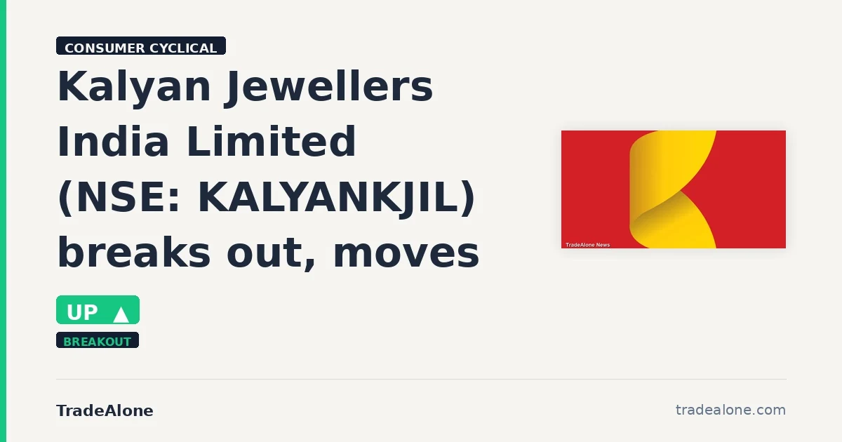 Kalyan Jewellers India Limited KALYANKJIL breakout