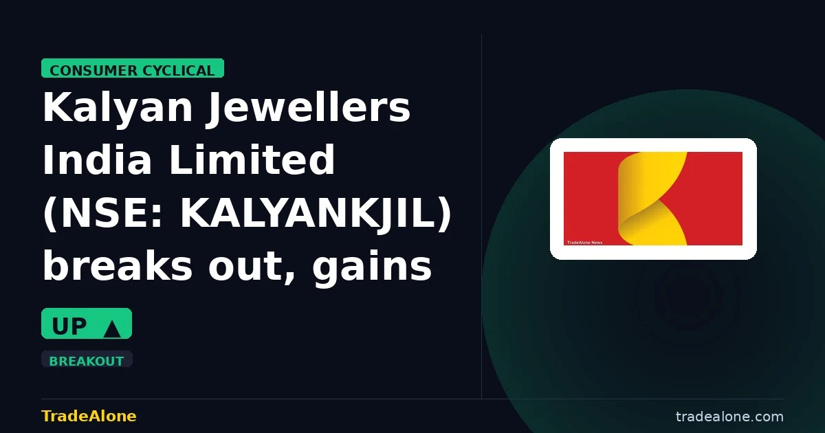 Kalyan Jewellers India Limited KALYANKJIL breakout