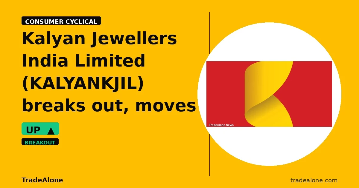 Kalyan Jewellers India Limited KALYANKJIL breakout