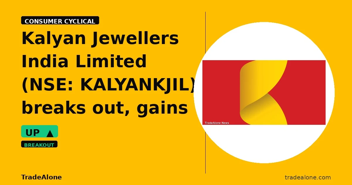 Kalyan Jewellers India Limited KALYANKJIL breakout