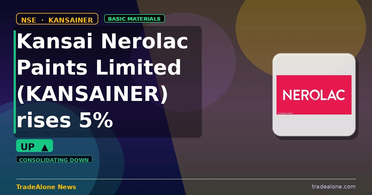 Kansai Nerolac Paints Limited KANSAINER rises 5% intraday