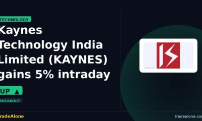 Kaynes Technology India Limited KAYNES gains 5% intraday