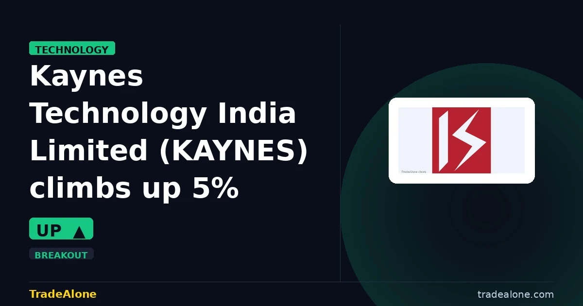 Kaynes Technology India Limited KAYNES intraday gains