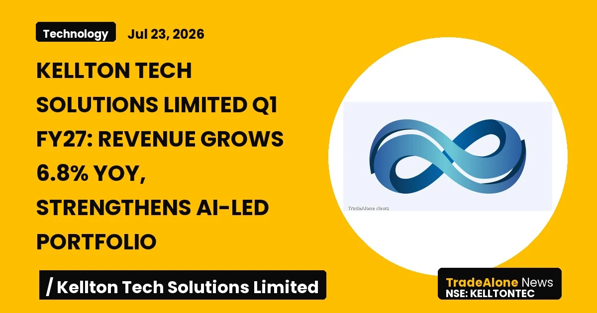 Kellton Tech Solutions Limited Kelltontec Q1 FY27 Results
