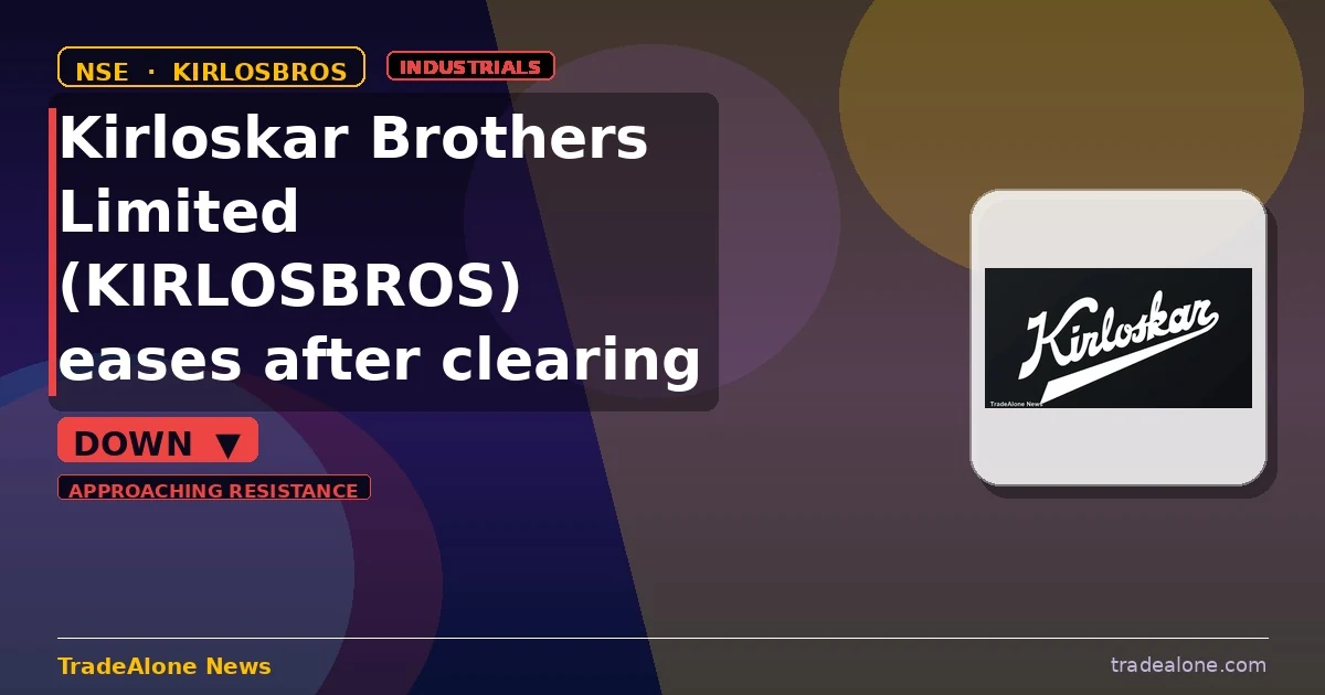 Kirloskar Brothers Limited KIRLOSBROS retraces post-breakout gains