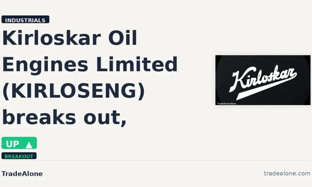 Kirloskar Oil Engines Limited KIRLOSENG breaks out