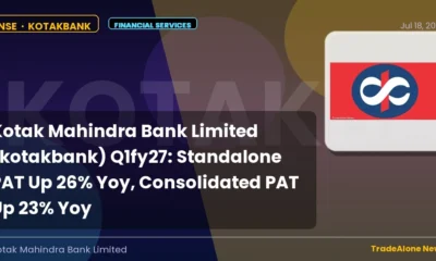 Kotak Mahindra Bank Limited Kotakbank Q1fy27 Results