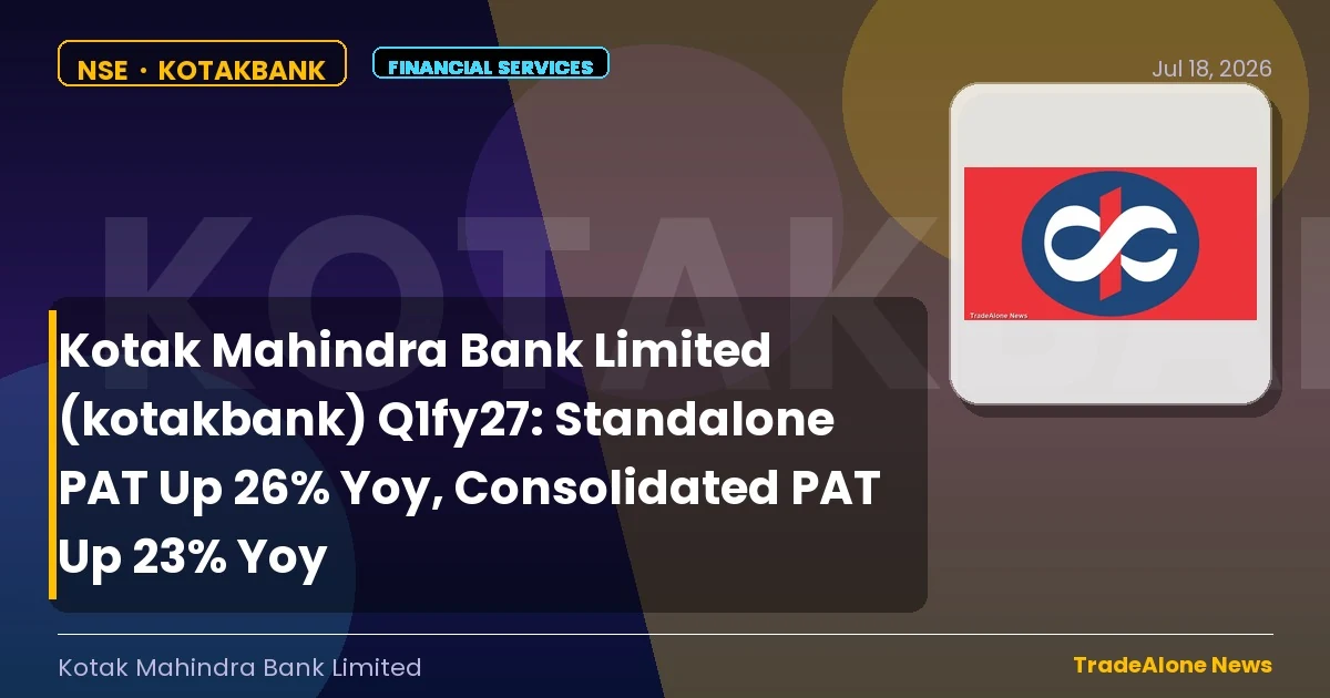 Kotak Mahindra Bank Limited Kotakbank Q1fy27 Results