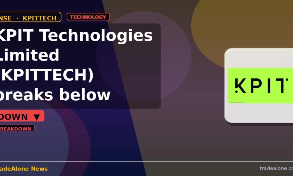 KPIT Technologies Limited KPITTECH breaks below support