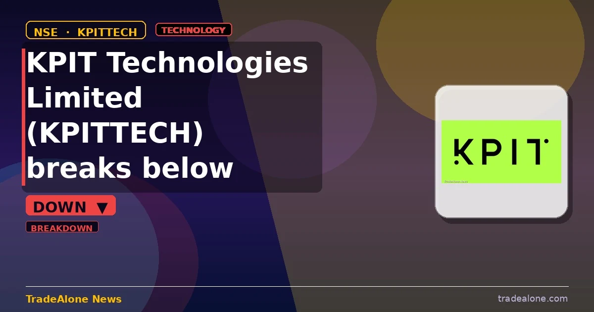 KPIT Technologies Limited KPITTECH breaks below support