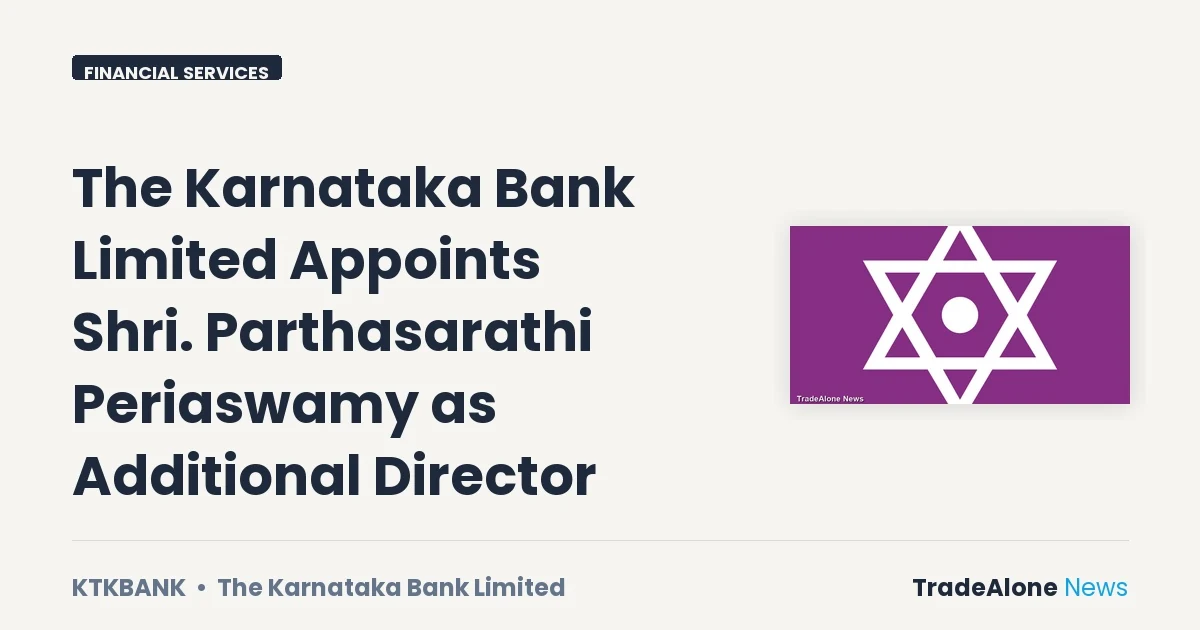 The Karnataka Bank Limited Ktkbank July 2026 Appointment