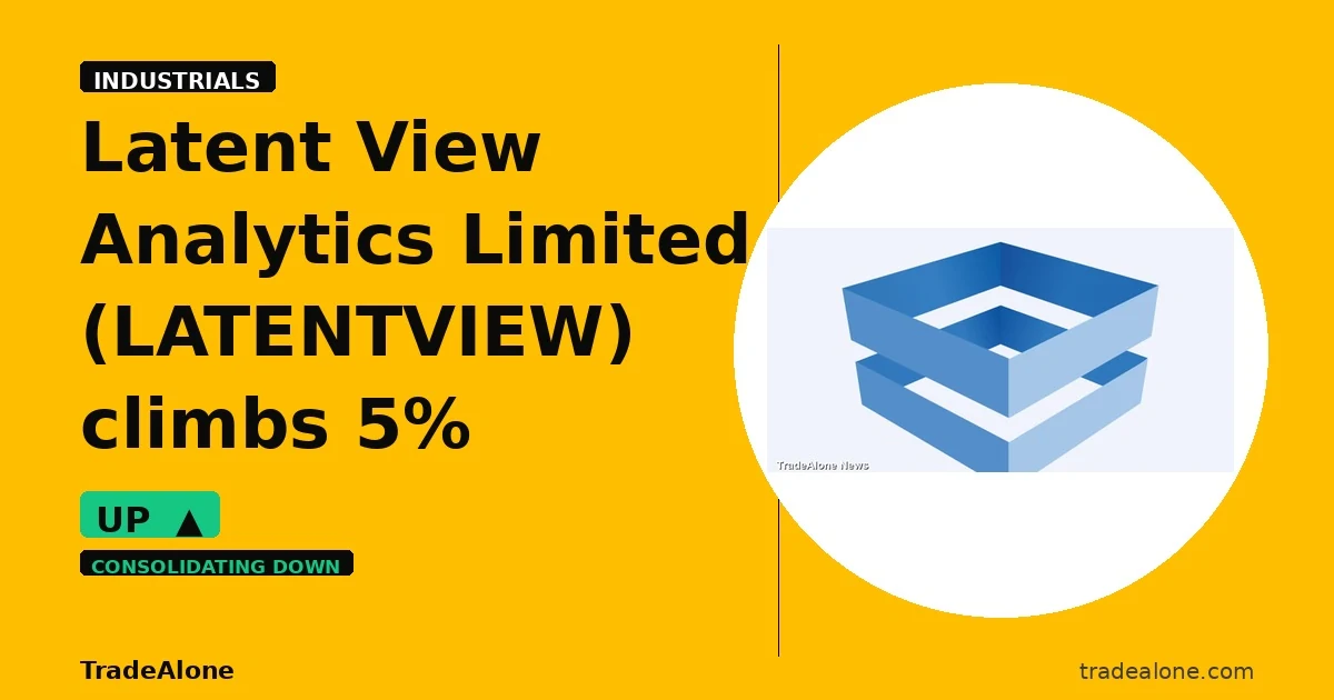 Latent View Analytics Limited LATENTVIEW intraday gain