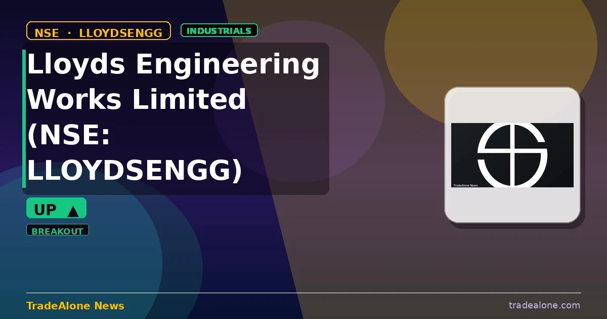 Lloyds Engineering Works Limited NSE: LLOYDSENGG breakout