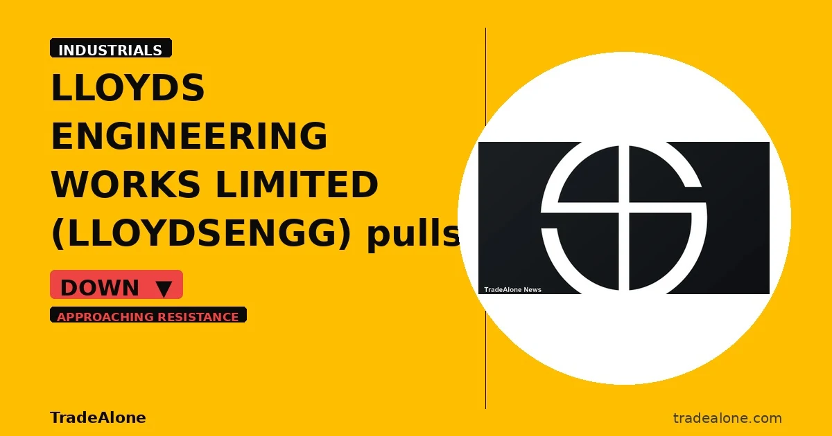 Lloyds Engineering Works Limited LLOYDSENGG pulls back from breakout highs