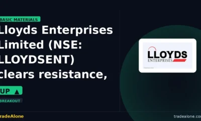 Lloyds Enterprises Limited NSE LLOYDSENT clears resistance
