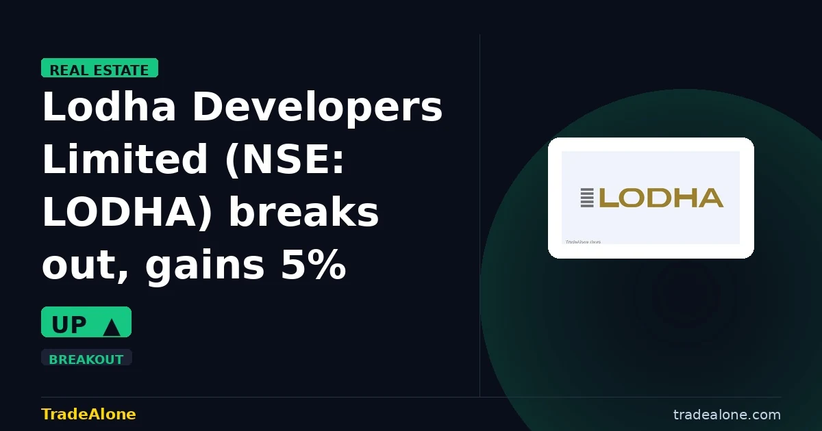 Lodha Developers Limited NSE: LODHA breaks out