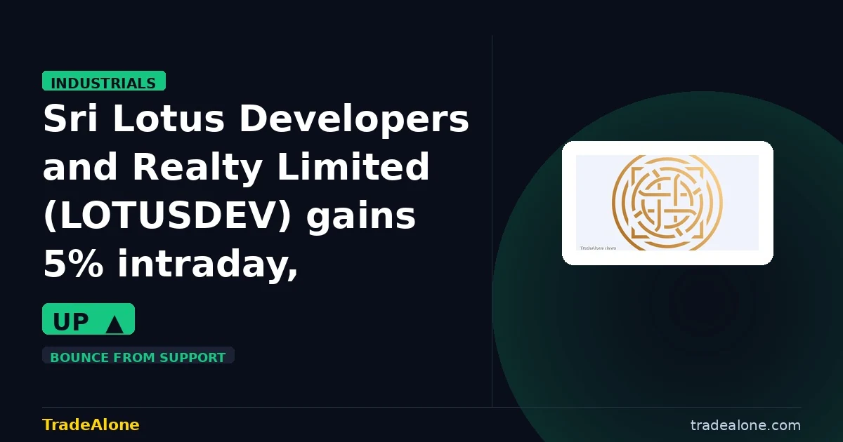 Sri Lotus Developers and Realty Limited LOTUSDEV bounces from support