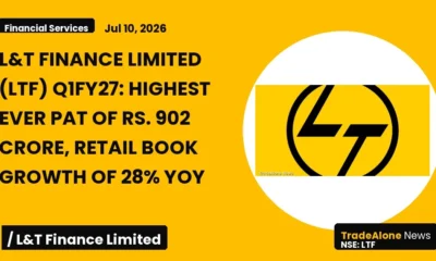 L&t Finance Limited LTF Q1fy27 Results: PAT Up 29% Yoy, Retail Book Growth 28%