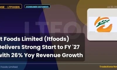 Lt Foods Limited Ltfoods Q1 FY27 Results
