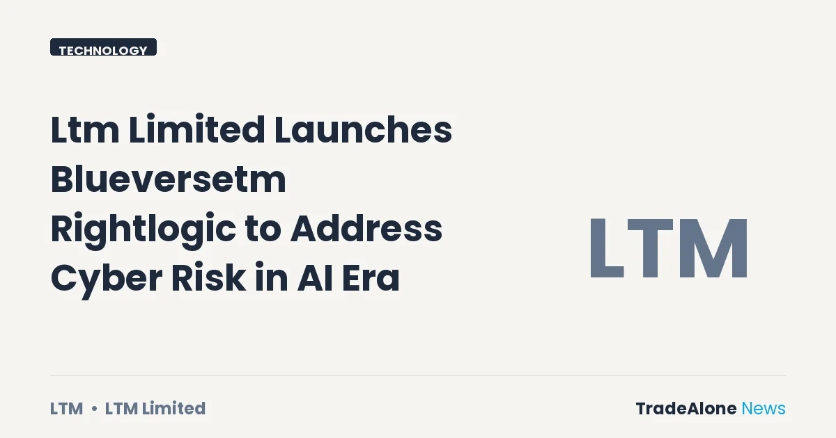 Ltm Limited NSE: LTM Launches Blueversetm Rightlogic