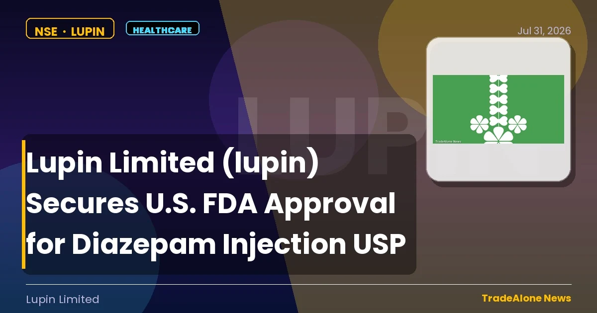 Lupin Limited NSE LUPIN FDA Approval July 2026