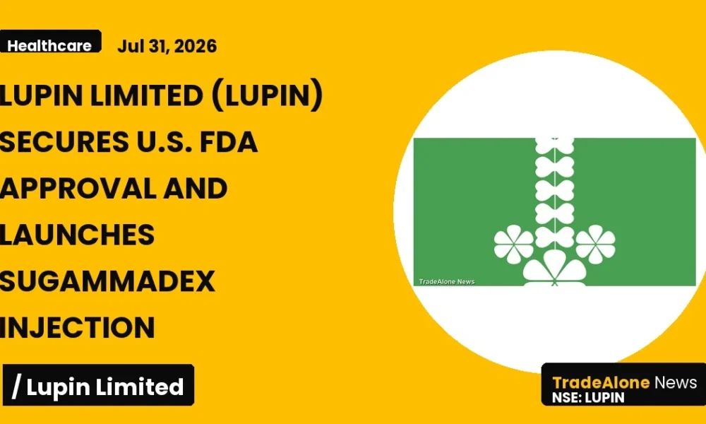 Lupin Limited NSE LUPIN FDA Approval Sugammadex Injection