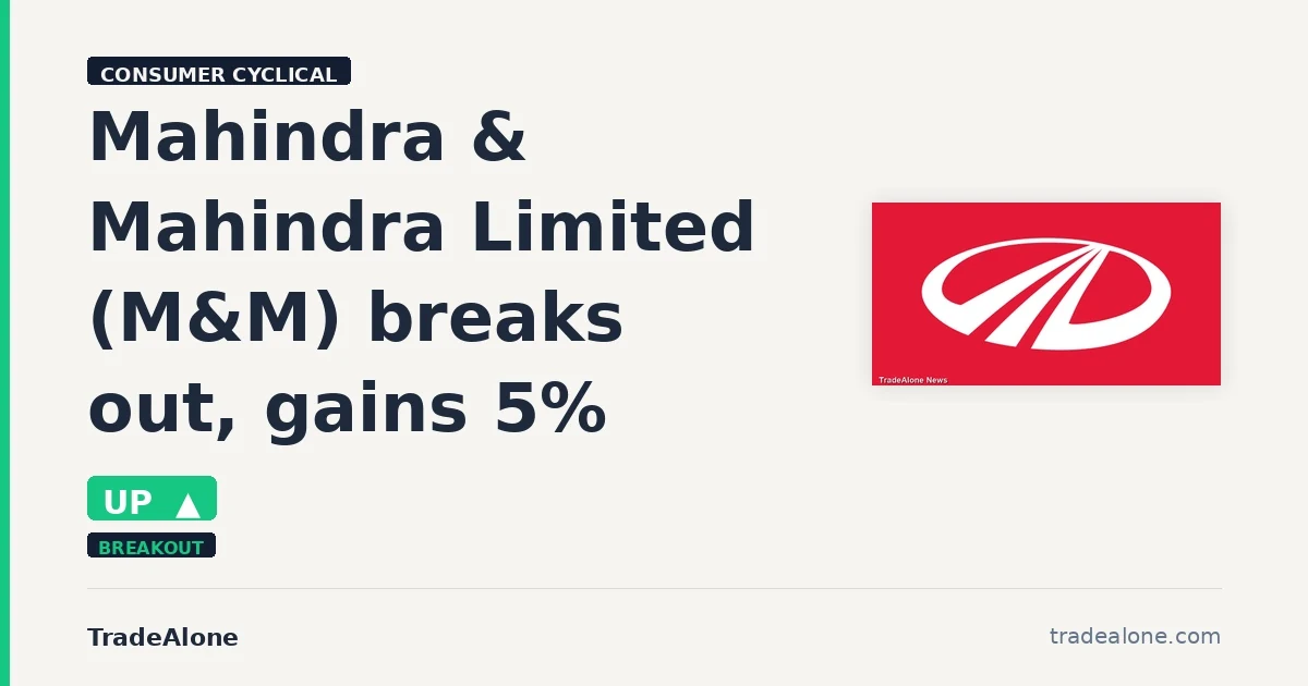 Mahindra & Mahindra Limited M&M breakout