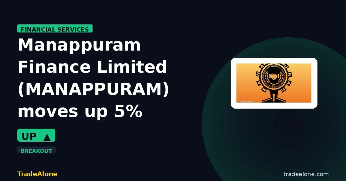 Manappuram Finance Limited MANAPPURAM 5% intraday gain