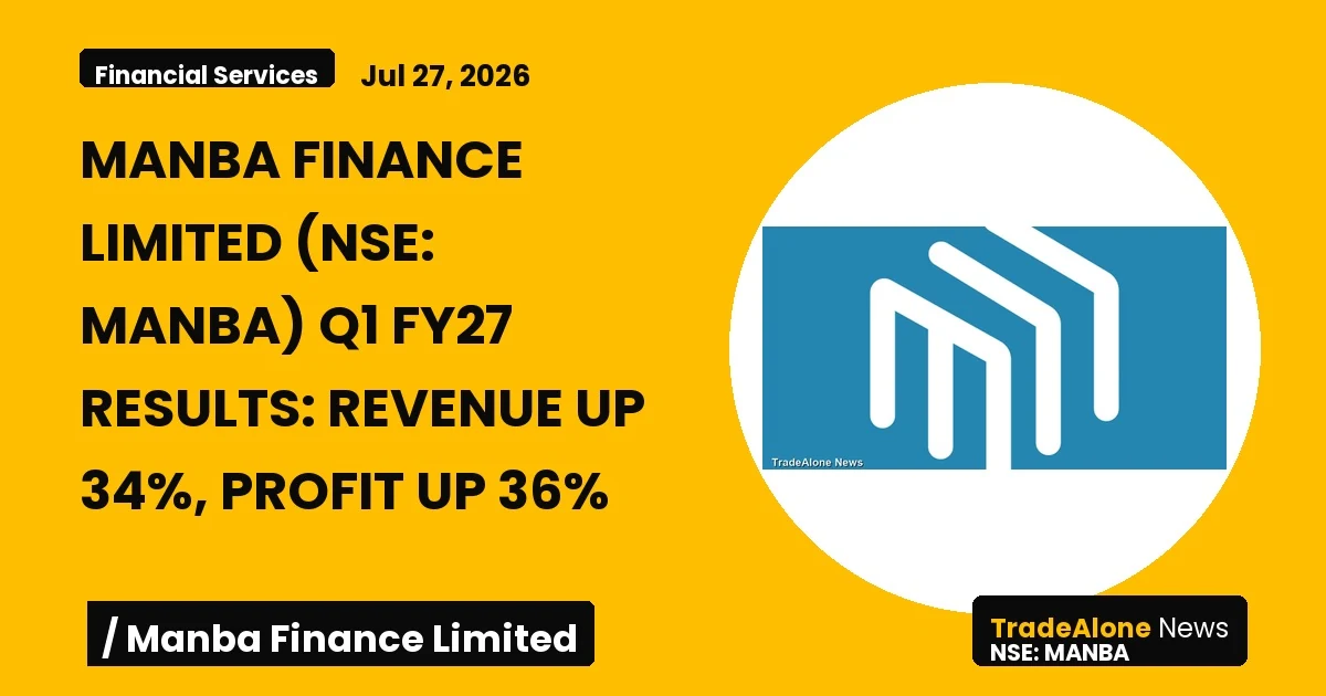 Manba Finance Limited MANBA Q1 FY27 Results